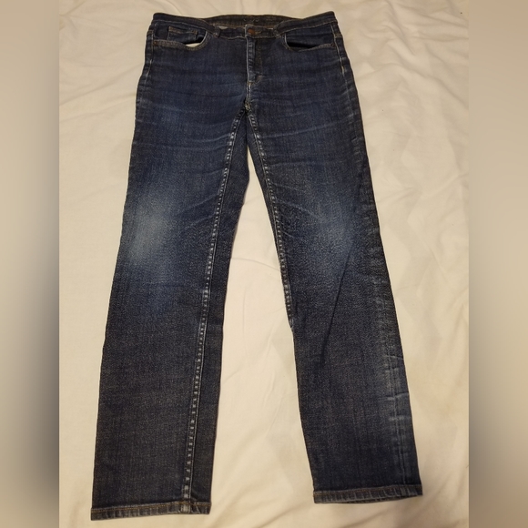 Cos Jeans Women's High Rise Skinny Cropped Leg Color Blue Size 32 - Picture 2 of 10